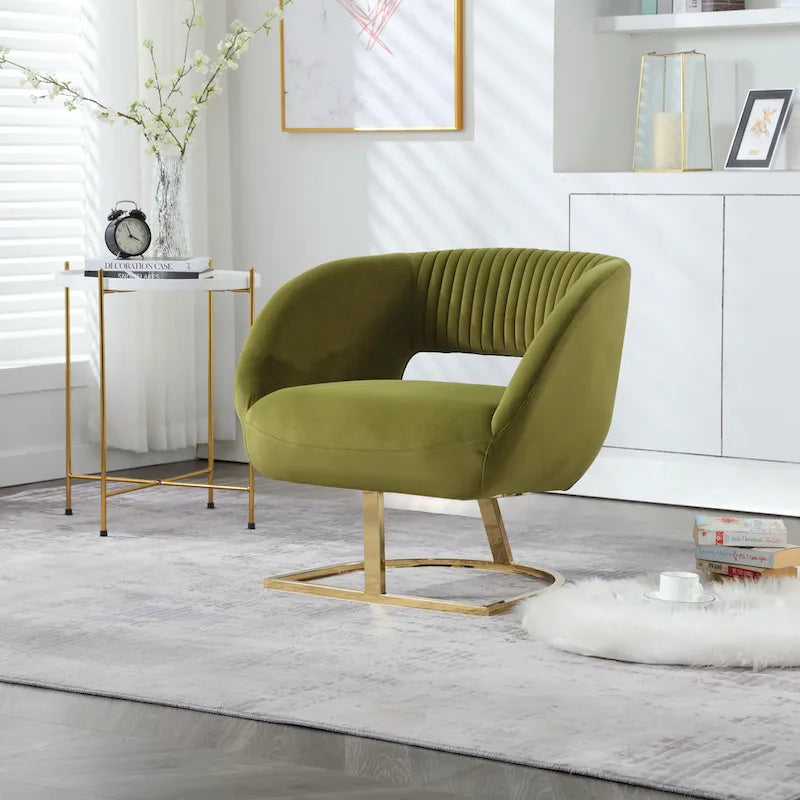 Upholstered Tufted Living Room Chair