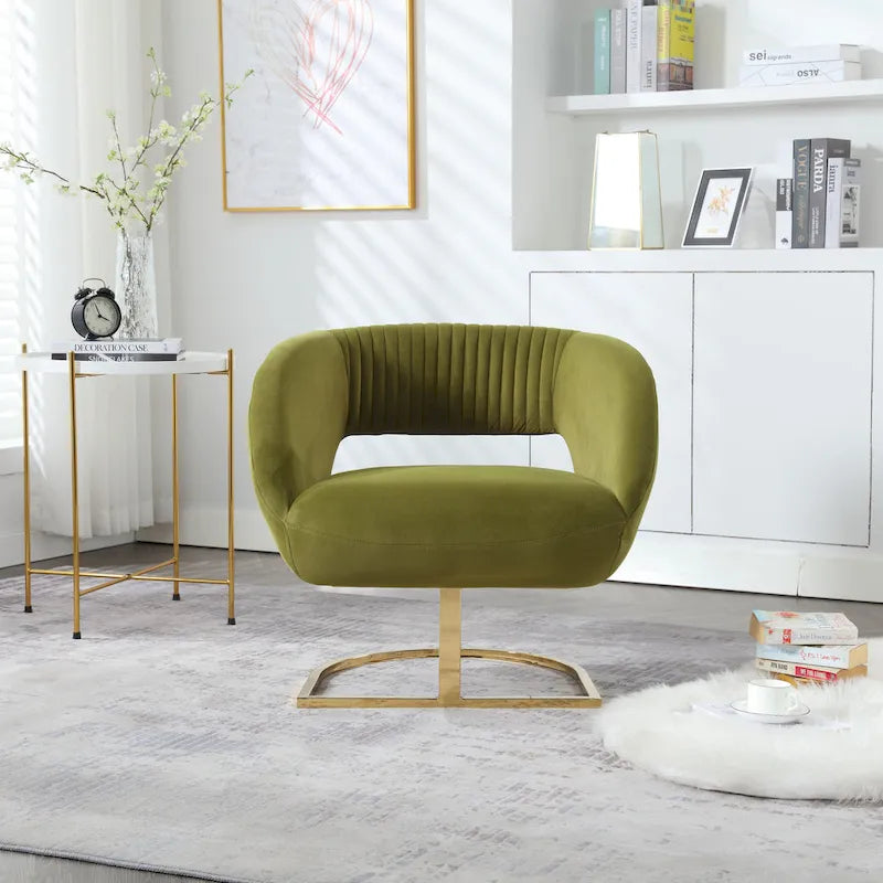 Upholstered Tufted Living Room Chair