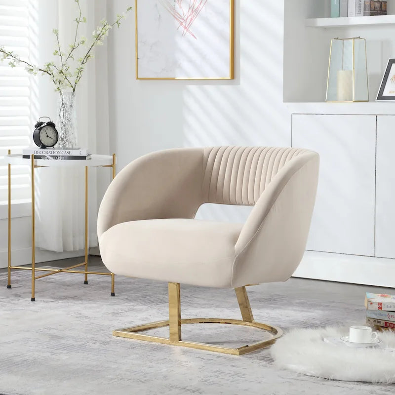 Upholstered Tufted Living Room Chair