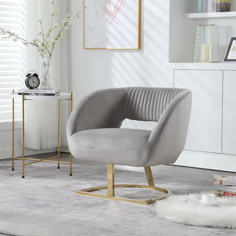 Upholstered Tufted Living Room Chair