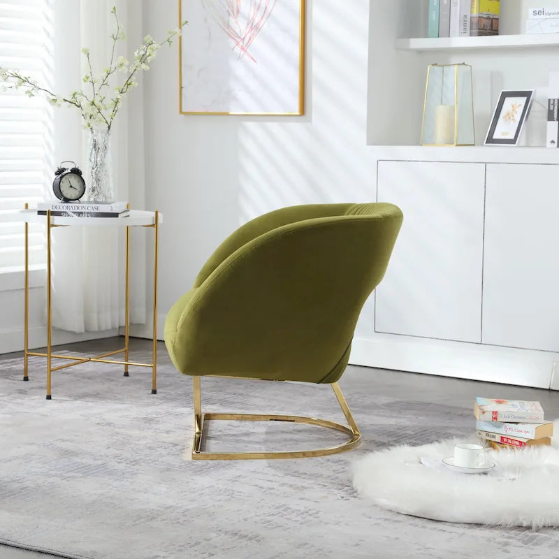 Upholstered Tufted Living Room Chair