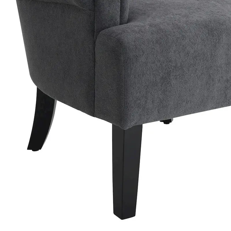 Upholstered Accent Chairs, Armchair Club Chair With Wooden Leg For Living room, Bedroom Reading Room