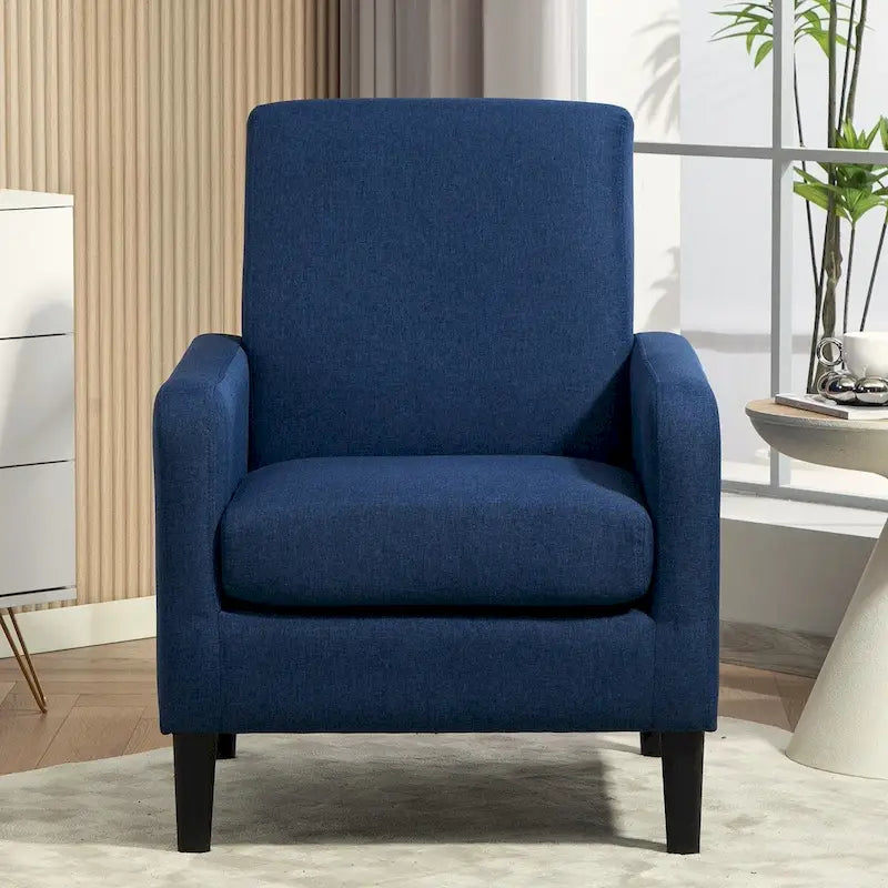 Fauteuil de style minimaliste et élégant US Pride Furniture, avec structure en bois massif et nouvelle éponge douce