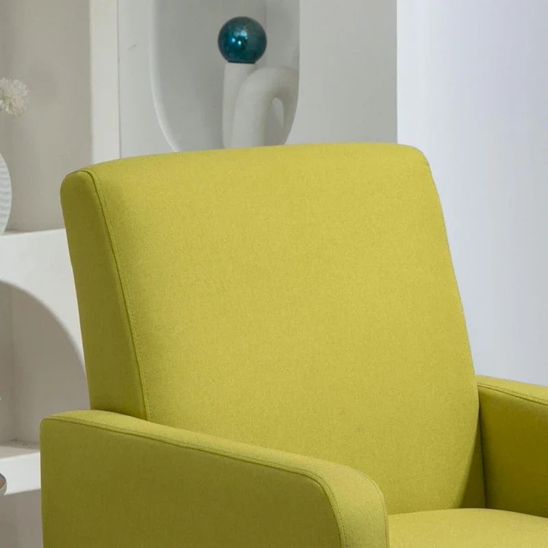 Fauteuil de style minimaliste et élégant US Pride Furniture, avec structure en bois massif et nouvelle éponge douce