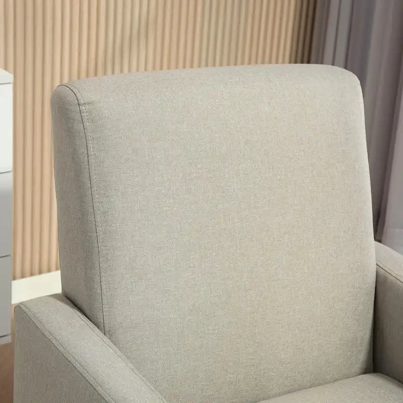Fauteuil de style minimaliste et élégant US Pride Furniture, avec structure en bois massif et nouvelle éponge douce