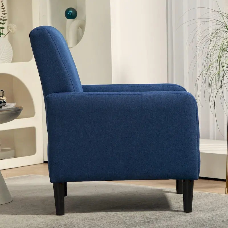 Fauteuil de style minimaliste et élégant US Pride Furniture, avec structure en bois massif et nouvelle éponge douce