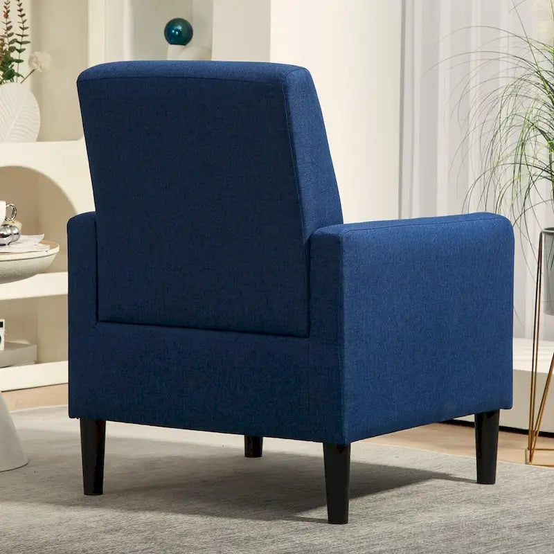 Fauteuil de style minimaliste et élégant US Pride Furniture, avec structure en bois massif et nouvelle éponge douce