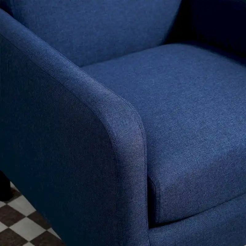 Fauteuil de style minimaliste et élégant US Pride Furniture, avec structure en bois massif et nouvelle éponge douce