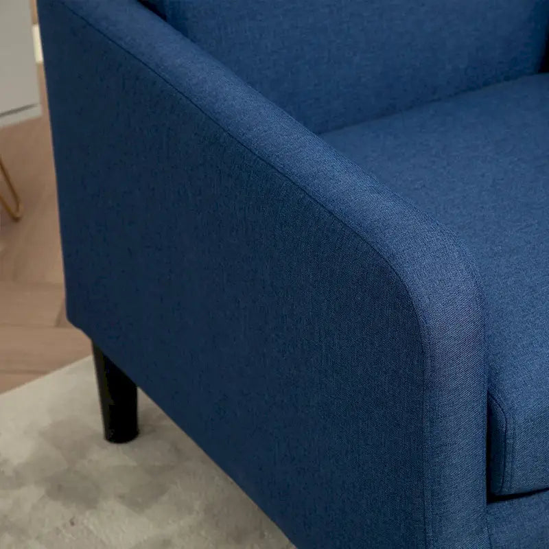 Fauteuil de style minimaliste et élégant US Pride Furniture, avec structure en bois massif et nouvelle éponge douce