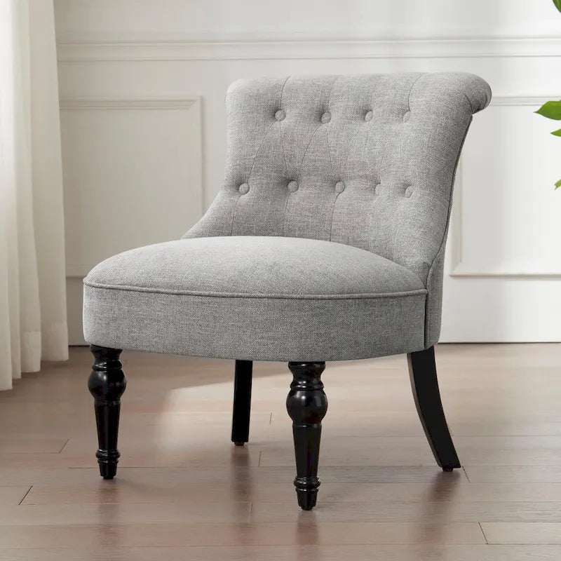Tufted Upholstered Accent Chairs Set of 2