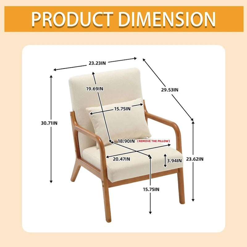 Fauteuil de salon en velours/cuir et bois de style moderne du milieu du siècle (lot de 2)