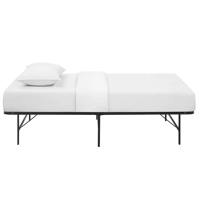 Cadre de lit en acier inoxydable "Brown Horizon" – Taille simple