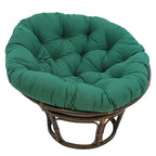 Sedia Papasan in rattan da 42 pollici con cuscino in twill