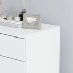 Cassettiera a 5 cassetti Comodino Armadietto contenitore 23,6 L Bianco/Nero