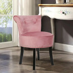 Sgabello per vanità in legno massello alto 27,5 - 27,5 A X 19 L X 11,8 P