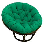 Sedia Papasan in rattan da 42 pollici con cuscino in twill