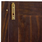 Guardaroba a 3 ante - Bianco/Moka/Java - Legno massello