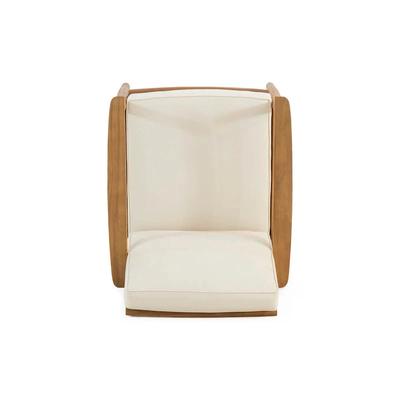 Willowbrook Outdoor Acacia Wood 4 Seater Chat Set by Christopher Knight Home