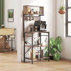 Scaffale da cucina per fornaio da 60 pollici con credenza 8 ganci laterali