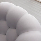 Divano pigro curvo a bolla 2 posti a nido d'ape con tessuto 3D per soggiorno salotto appartamento