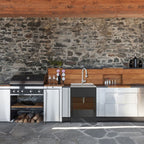 Lavatoio e mobile in acciaio inox 24" L x 22" P x 35" H