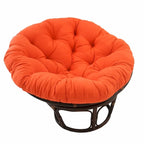 Sedia Papasan in rattan da 42 pollici con cuscino in twill