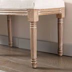 Panca/Poggiapiedi Rettangolare Trapuntata Extra Lunga 48 - Beige