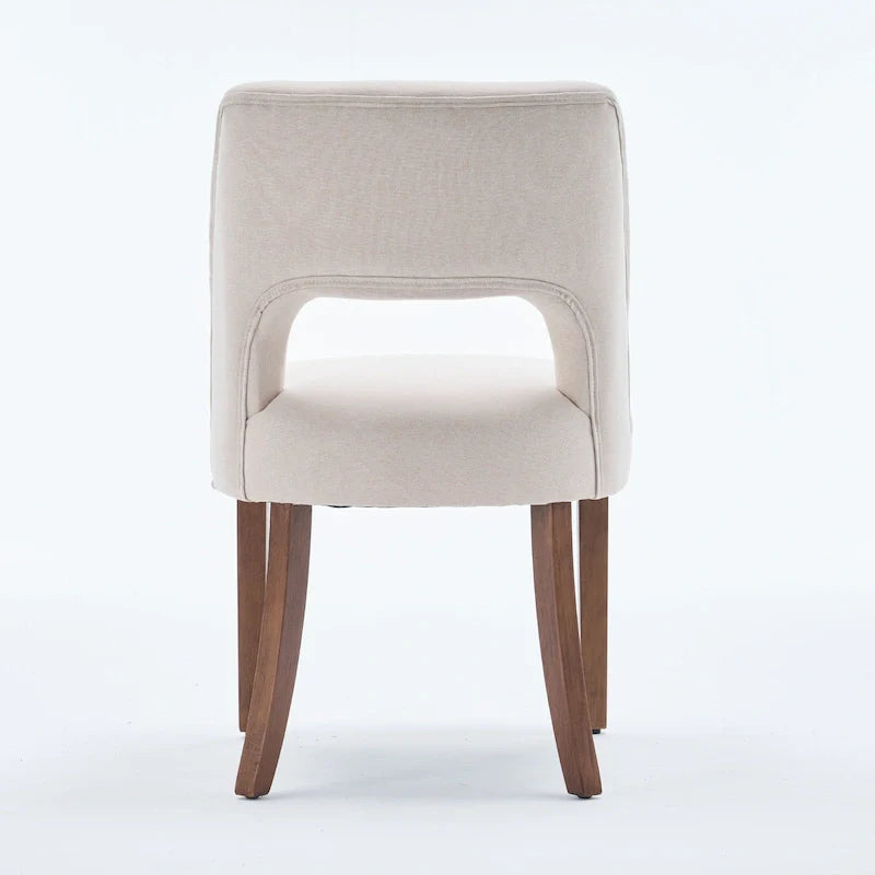 Set of 4 Fabric-upholstered Dining Chairs