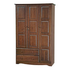 Guardaroba a 3 ante - Bianco/Moka/Java - Legno massello